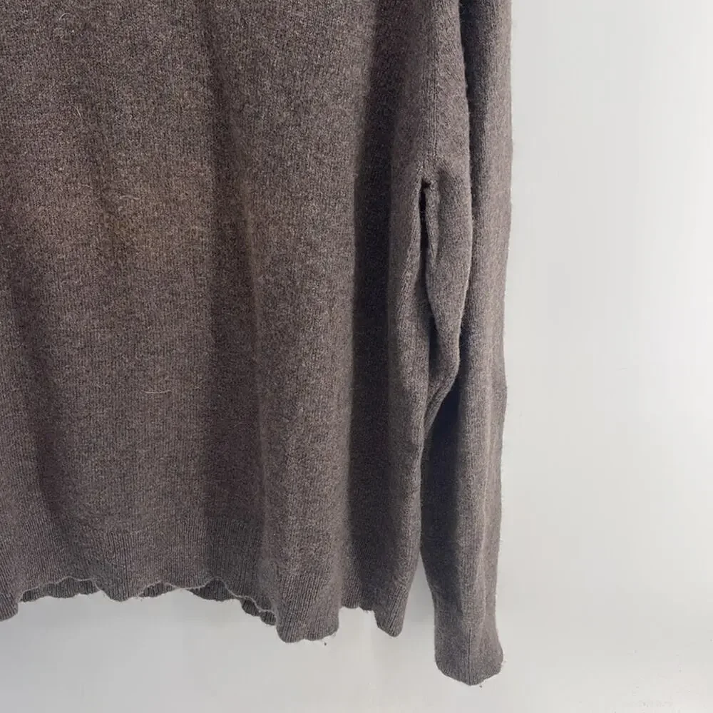 J. Crew Factory Lambs wool blend shawl collar pullover knit sweater sz XXL